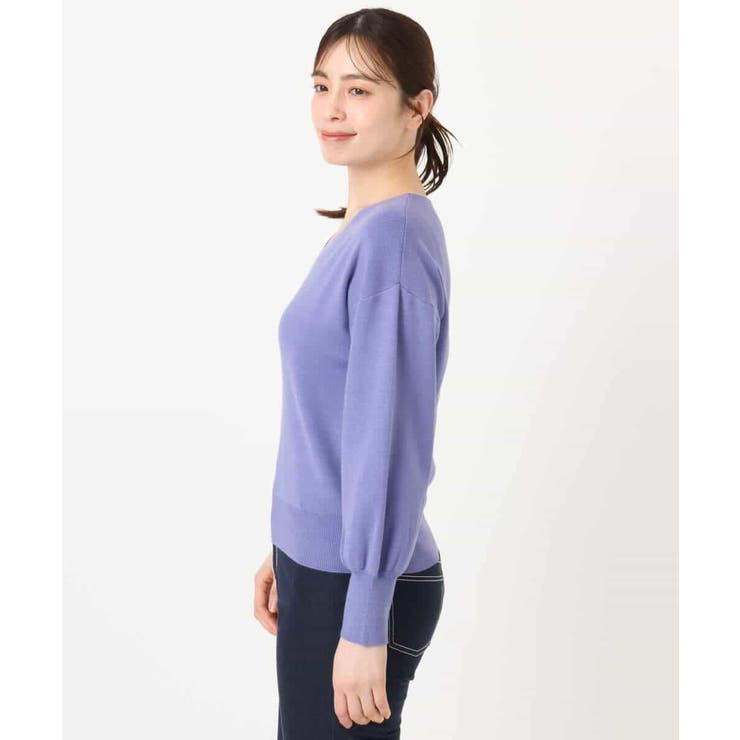 ベーシックVネックニット/洗える/WEB限定サイズあり | OFUON | 詳細画像42 