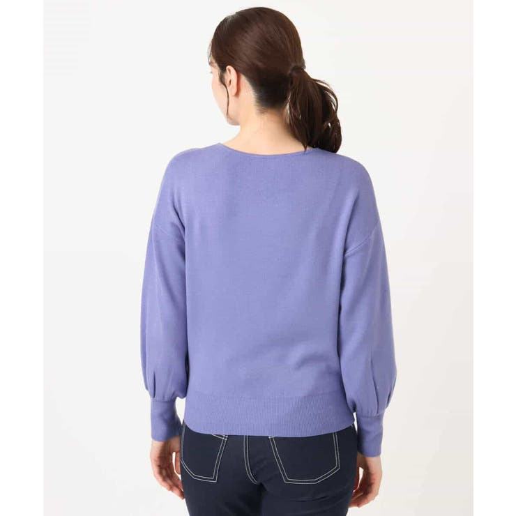 ベーシックVネックニット/洗える/WEB限定サイズあり | OFUON | 詳細画像43 