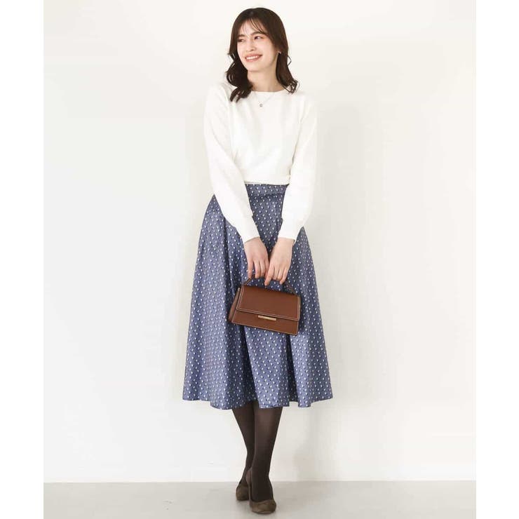 ベーシックボートネックニット/洗える/WEB限定サイズあり | OFUON | 詳細画像16 