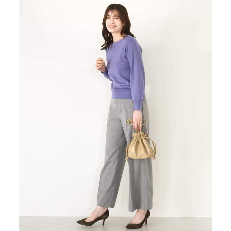 ベーシックボートネックニット/洗える/WEB限定サイズあり | OFUON | 詳細画像22 