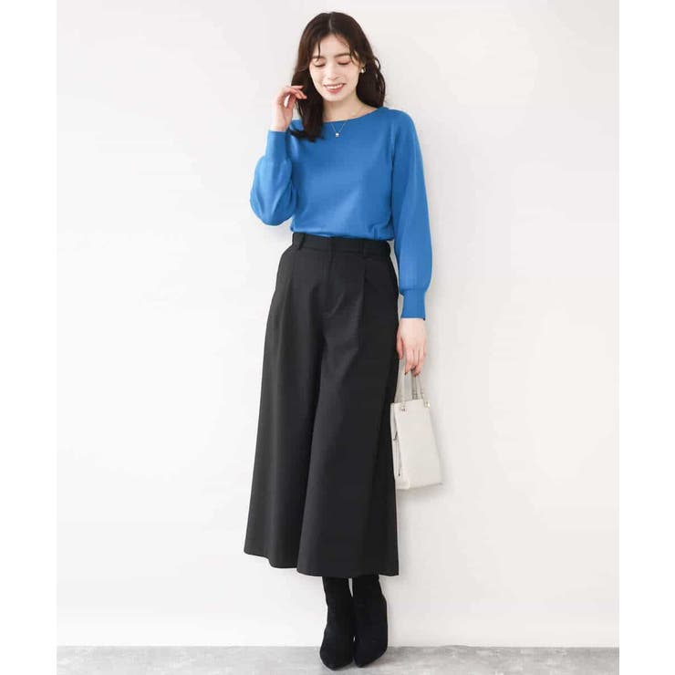 ベーシックボートネックニット/洗える/WEB限定サイズあり | OFUON | 詳細画像26 