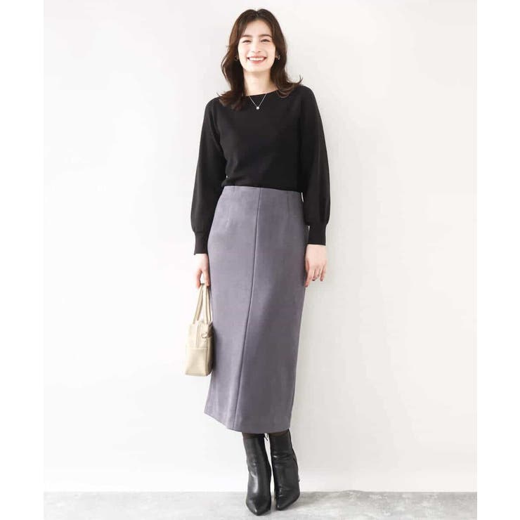 ベーシックボートネックニット/洗える/WEB限定サイズあり | OFUON | 詳細画像29 