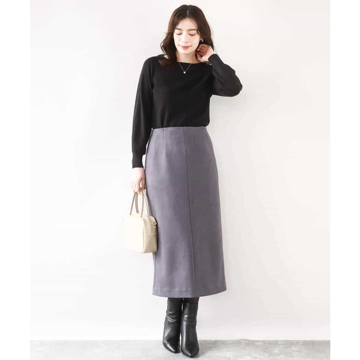 ベーシックボートネックニット/洗える/WEB限定サイズあり | OFUON | 詳細画像31 