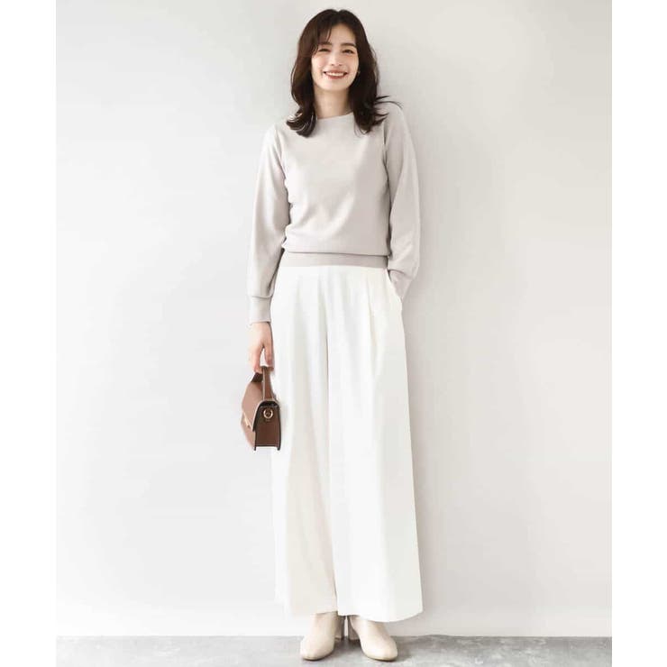 ベーシックボートネックニット/洗える/WEB限定サイズあり | OFUON | 詳細画像40 