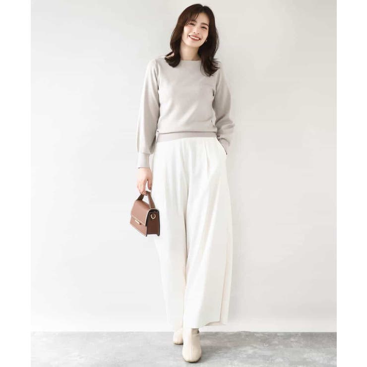 ベーシックボートネックニット/洗える/WEB限定サイズあり | OFUON | 詳細画像41 