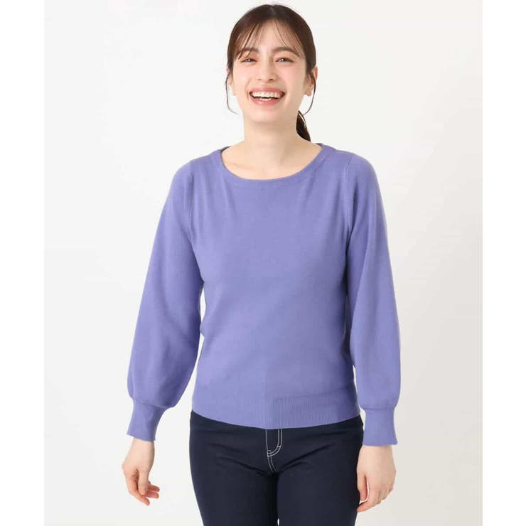 ベーシックボートネックニット/洗える/WEB限定サイズあり | OFUON | 詳細画像46 