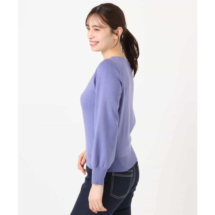 ベーシックボートネックニット/洗える/WEB限定サイズあり | OFUON | 詳細画像47 
