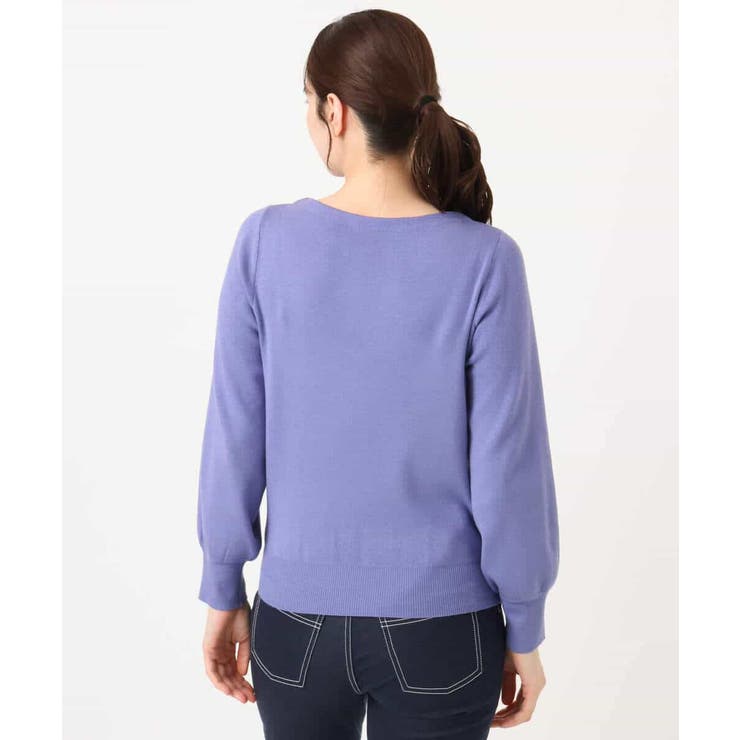 ベーシックボートネックニット/洗える/WEB限定サイズあり | OFUON | 詳細画像48 