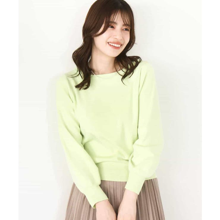 ベーシックボートネックニット/洗える/WEB限定サイズあり | OFUON | 詳細画像6 