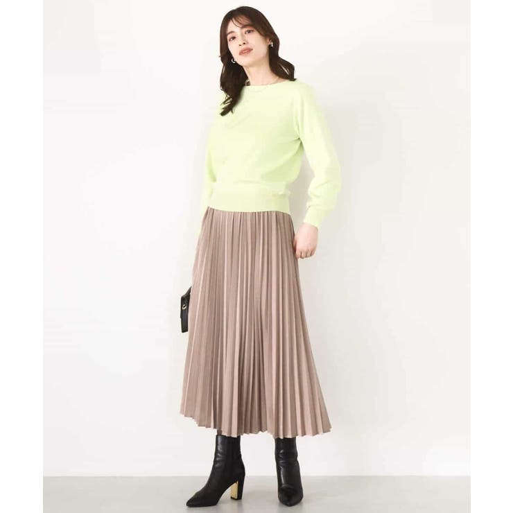 ベーシックボートネックニット/洗える/WEB限定サイズあり | OFUON | 詳細画像9 