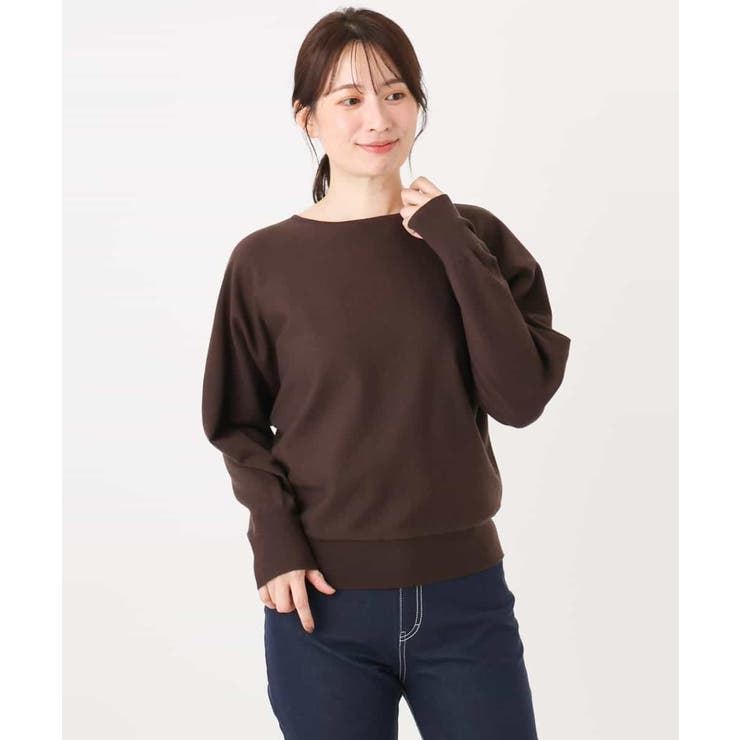 前後2WAYドルマンニット/吸湿発熱/洗える/WEB限定サイズあり | OFUON | 詳細画像21 