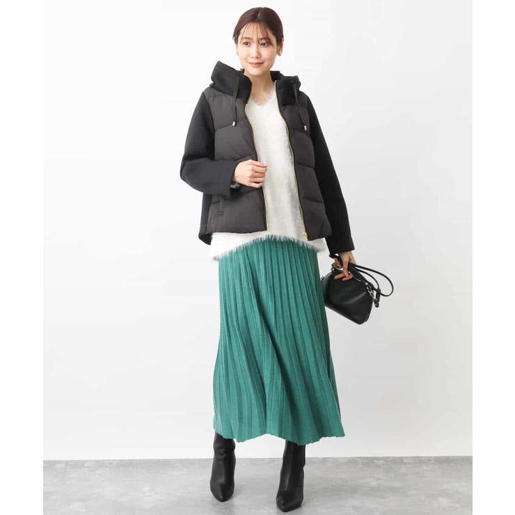 フェザーヤーンVネックニット | OFUON | 詳細画像15 