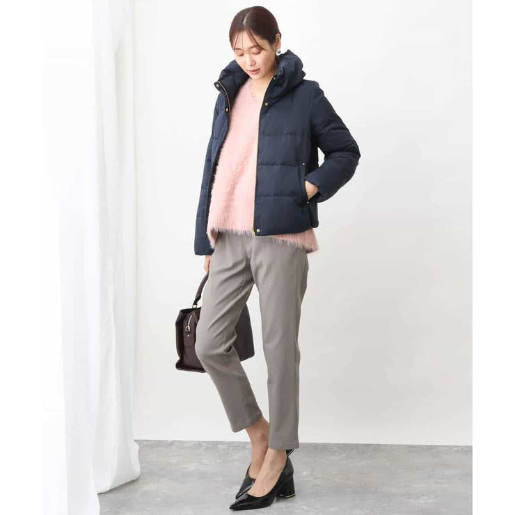 フェザーヤーンVネックニット | OFUON | 詳細画像7 