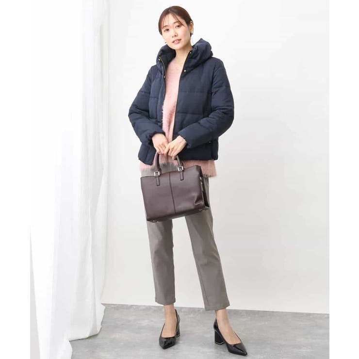 フェザーヤーンVネックニット | OFUON | 詳細画像8 