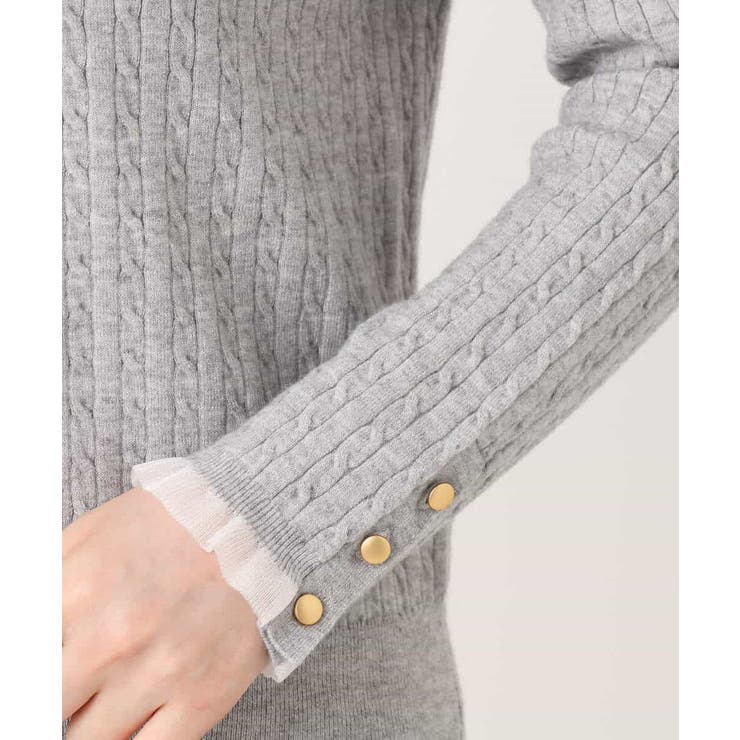 ミニケーブル柄ニット/洗える/WEB限定サイズあり | OFUON | 詳細画像22 