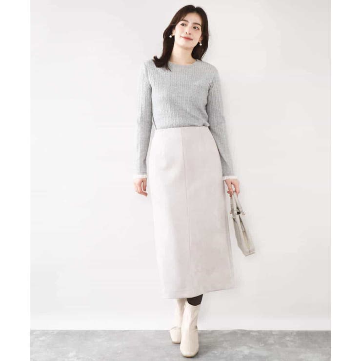 ミニケーブル柄ニット/洗える/WEB限定サイズあり | OFUON | 詳細画像4 