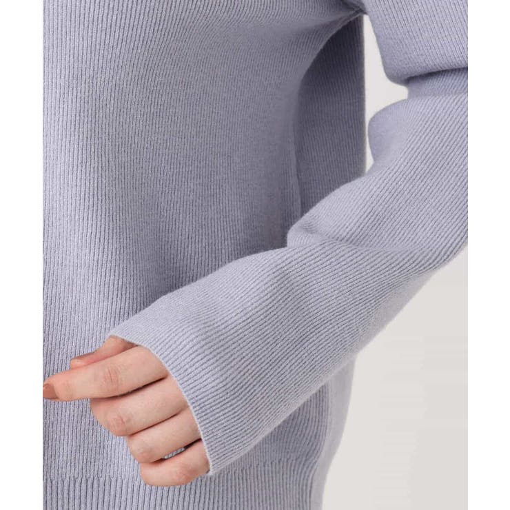 Vネックレース片畦編みニット/洗える/WEB限定サイズあり | OFUON | 詳細画像22 