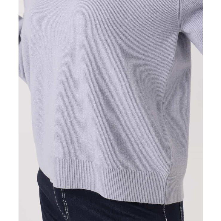 Vネックレース片畦編みニット/洗える/WEB限定サイズあり | OFUON | 詳細画像23 