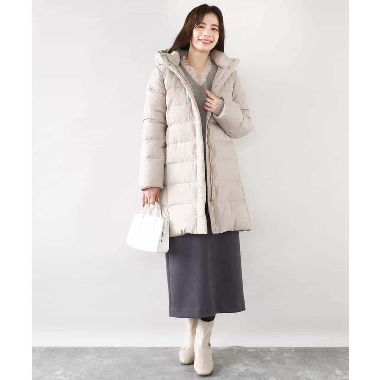 Vネックレース片畦編みニット/洗える/WEB限定サイズあり | OFUON | 詳細画像7 