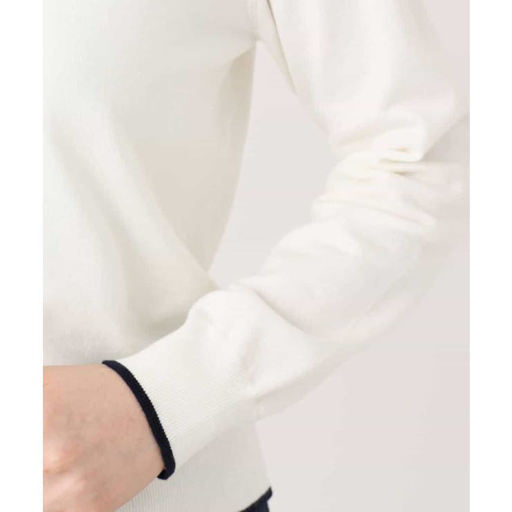 配色ラインボウタイニット/洗える/WEB限定サイズあり | OFUON | 詳細画像19 