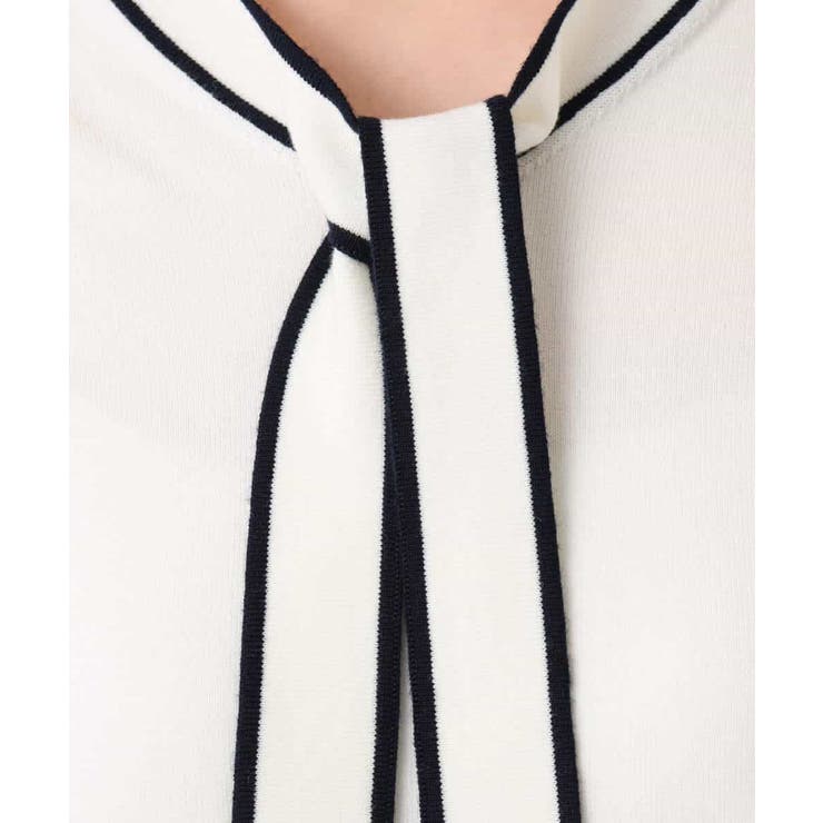 配色ラインボウタイニット/洗える/WEB限定サイズあり | OFUON | 詳細画像21 