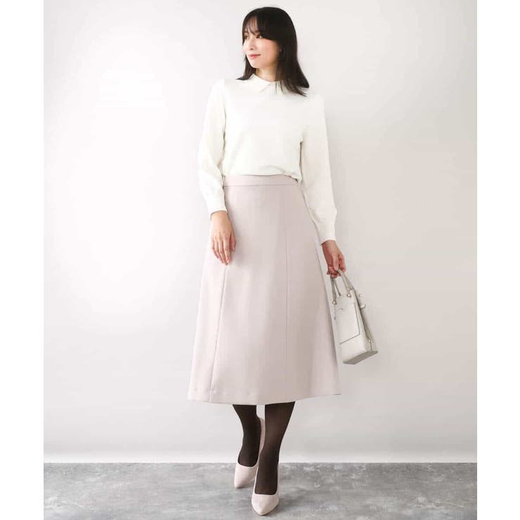 パール調ビーズ衿付きハイゲージニット/洗える | OFUON | 詳細画像10 