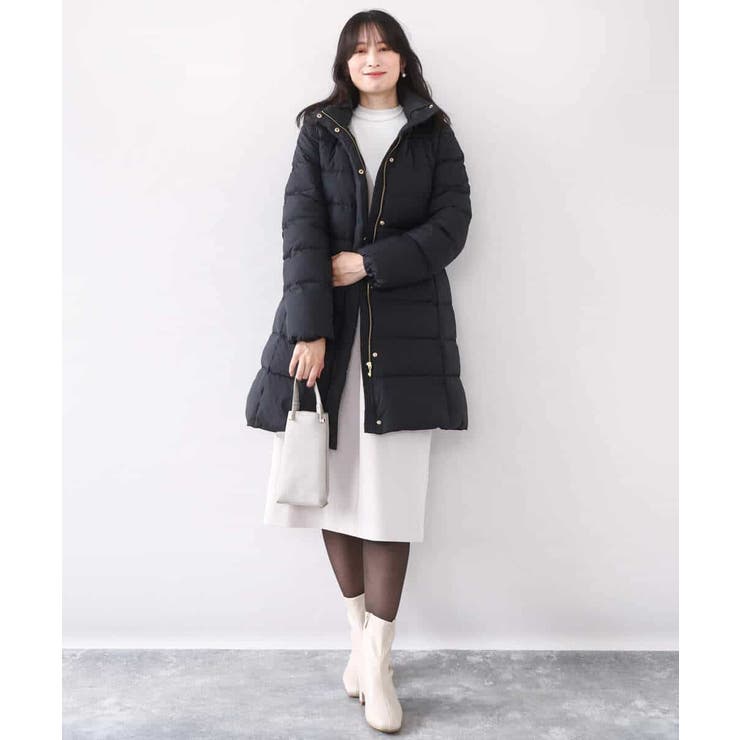 シアー切替えモックネックリブニット/洗える/WEB限定サイズあり | OFUON | 詳細画像20 