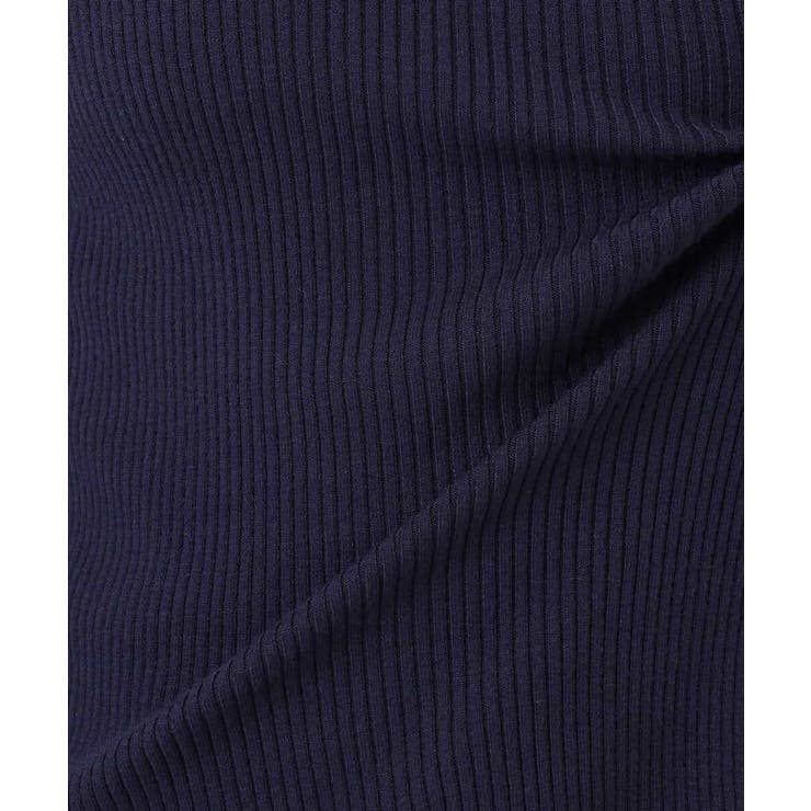 シアー切替えモックネックリブニット/洗える/WEB限定サイズあり | OFUON | 詳細画像36 