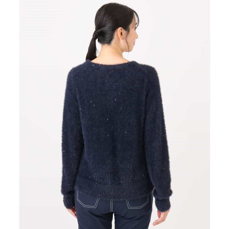 ミニスパンコールシャギーニット/洗える/WEB限定サイズあり | OFUON | 詳細画像13 