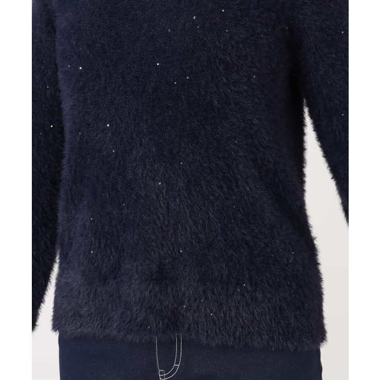 ミニスパンコールシャギーニット/洗える/WEB限定サイズあり | OFUON | 詳細画像16 