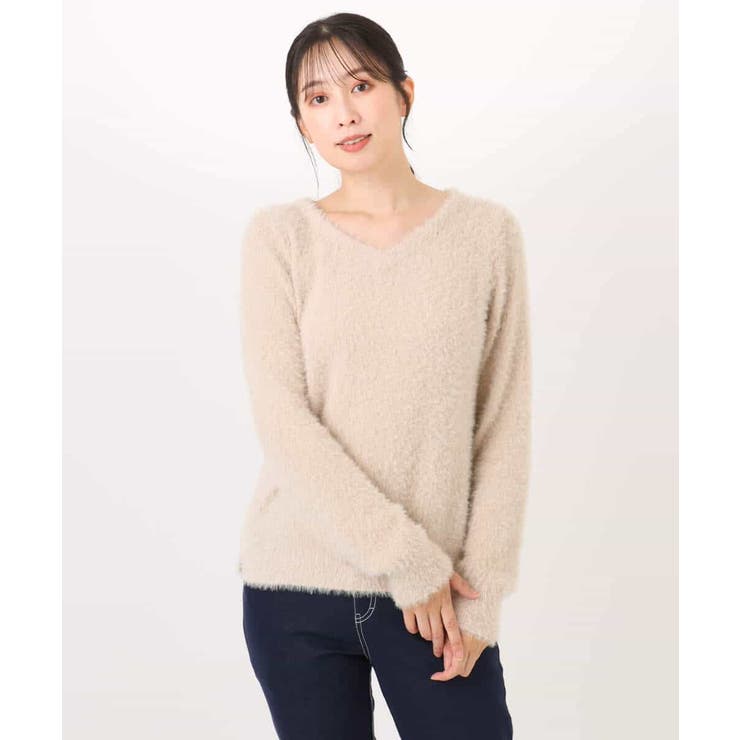 ミニスパンコールシャギーニット/洗える/WEB限定サイズあり | OFUON | 詳細画像22 