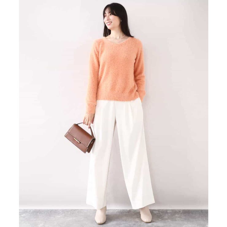 ミニスパンコールシャギーニット/洗える/WEB限定サイズあり | OFUON | 詳細画像25 