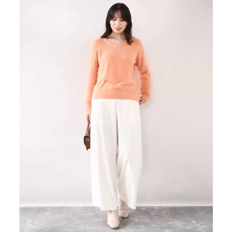 ミニスパンコールシャギーニット/洗える/WEB限定サイズあり | OFUON | 詳細画像27 