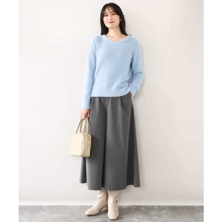 ミニスパンコールシャギーニット/洗える/WEB限定サイズあり | OFUON | 詳細画像32 