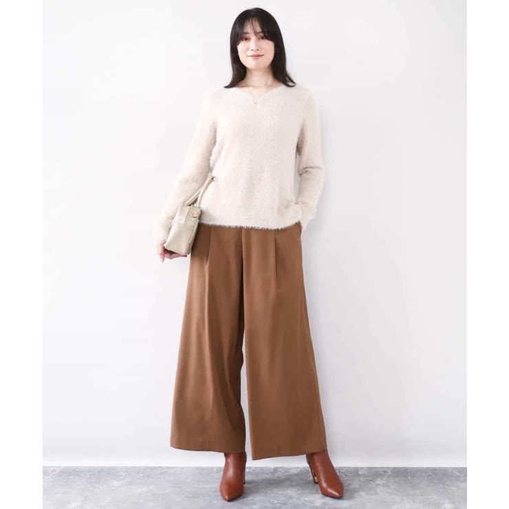 ミニスパンコールシャギーニット/洗える/WEB限定サイズあり | OFUON | 詳細画像4 