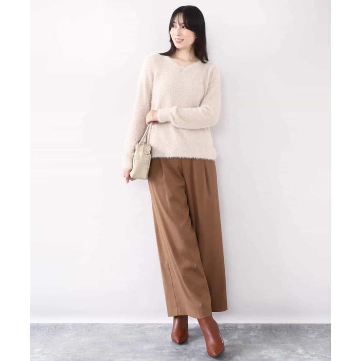 ミニスパンコールシャギーニット/洗える/WEB限定サイズあり | OFUON | 詳細画像5 