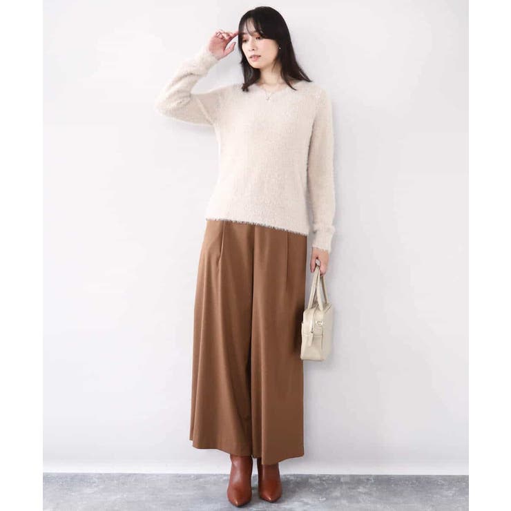 ミニスパンコールシャギーニット/洗える/WEB限定サイズあり | OFUON | 詳細画像6 