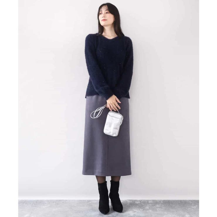 ミニスパンコールシャギーニット/洗える/WEB限定サイズあり | OFUON | 詳細画像9 