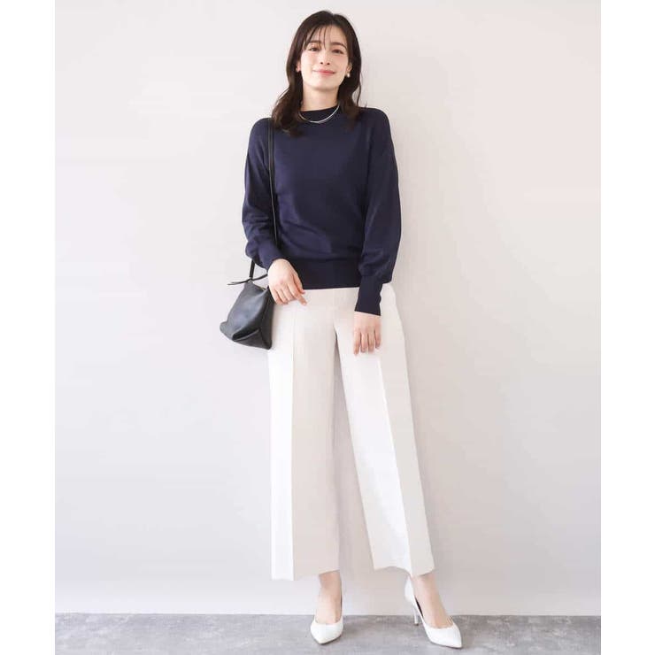 ハイネックハイゲージニット/UVカット/洗える/WEB限定サイズあり | OFUON | 詳細画像21 