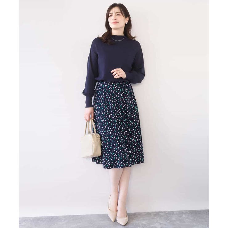 ハイネックハイゲージニット/UVカット/洗える/WEB限定サイズあり | OFUON | 詳細画像25 