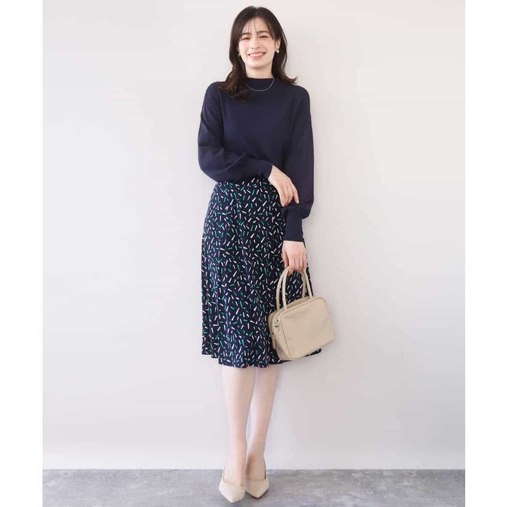 ハイネックハイゲージニット/UVカット/洗える/WEB限定サイズあり | OFUON | 詳細画像27 