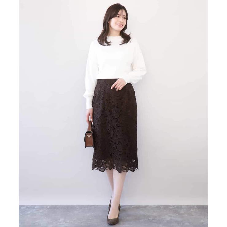 ハイネックハイゲージニット/UVカット/洗える/WEB限定サイズあり | OFUON | 詳細画像52 