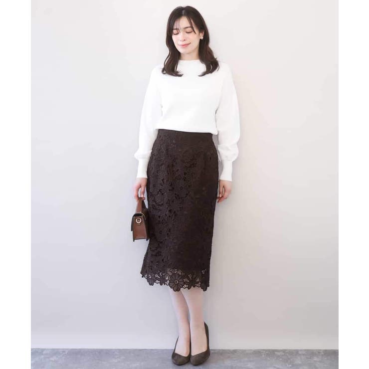 ハイネックハイゲージニット/UVカット/洗える/WEB限定サイズあり | OFUON | 詳細画像53 