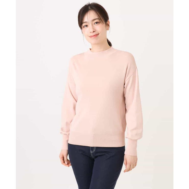 ハイネックハイゲージニット/UVカット/洗える/WEB限定サイズあり | OFUON | 詳細画像54 