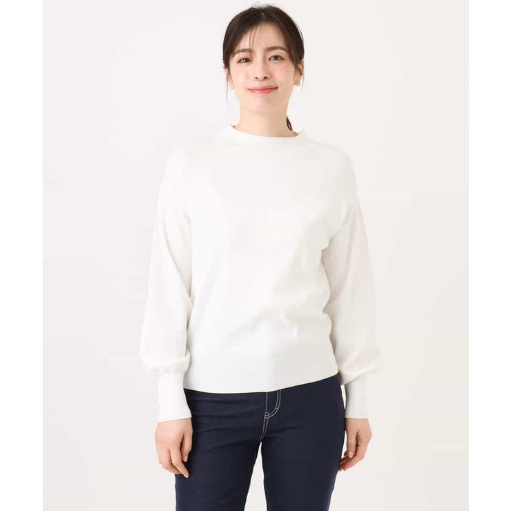 ハイネックハイゲージニット/UVカット/洗える/WEB限定サイズあり | OFUON | 詳細画像63 