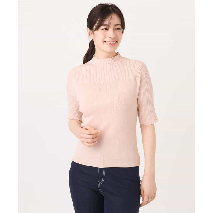 配色ラインアンサンブル（カーディガン&ニットプルオーバー） UVカット 洗える | OFUON | 詳細画像35 