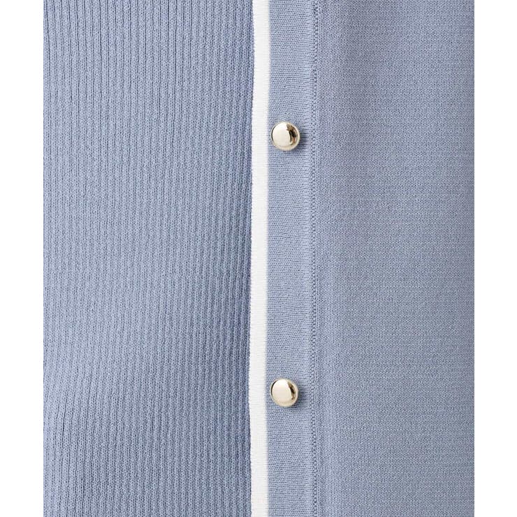 配色ラインアンサンブル（カーディガン&ニットプルオーバー） UVカット 洗える | OFUON | 詳細画像43 