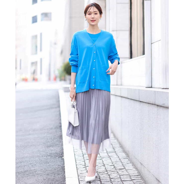 ボートネック五分袖ニット/洗える | OFUON | 詳細画像19 