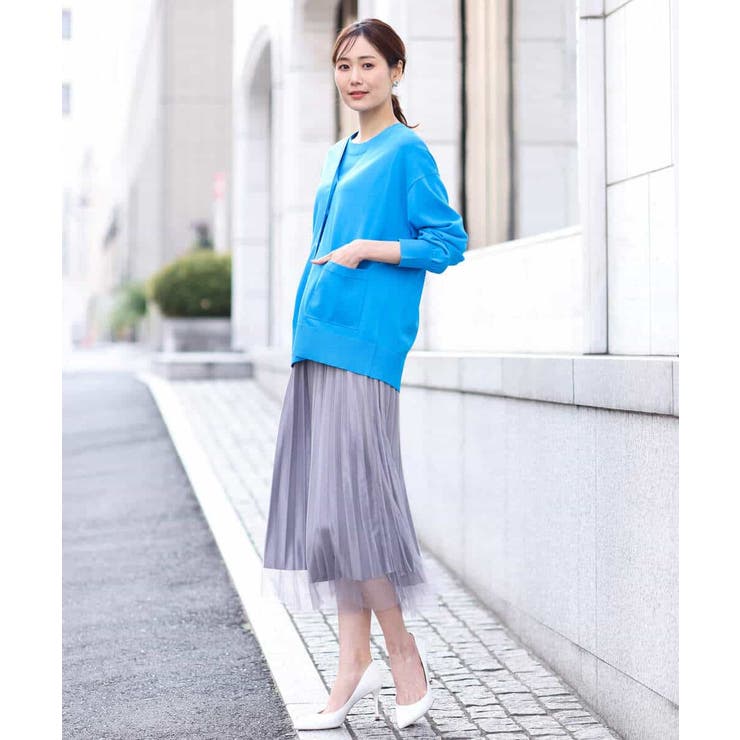 ボートネック五分袖ニット/洗える | OFUON | 詳細画像21 