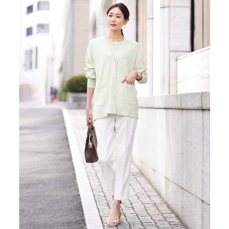 ボートネック五分袖ニット/洗える | OFUON | 詳細画像34 